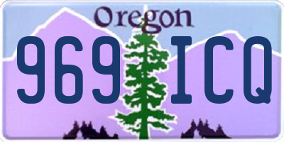 OR license plate 969ICQ