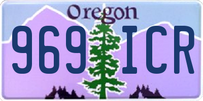 OR license plate 969ICR