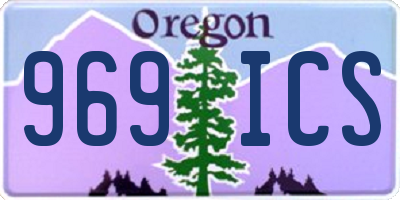 OR license plate 969ICS