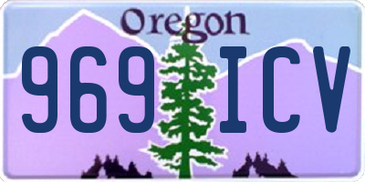 OR license plate 969ICV