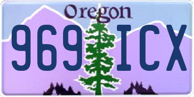OR license plate 969ICX
