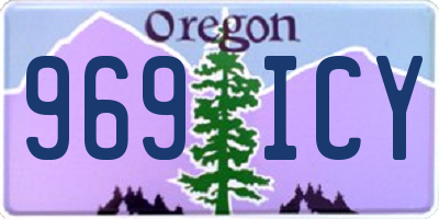 OR license plate 969ICY