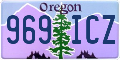 OR license plate 969ICZ