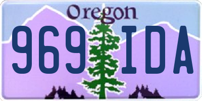 OR license plate 969IDA