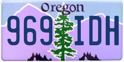 OR license plate 969IDH