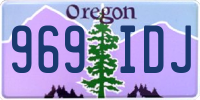OR license plate 969IDJ