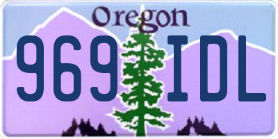OR license plate 969IDL