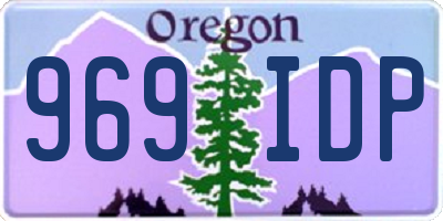OR license plate 969IDP
