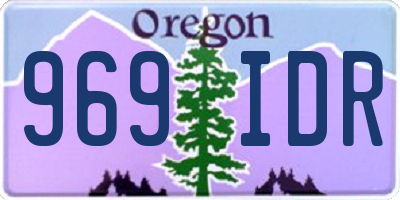 OR license plate 969IDR