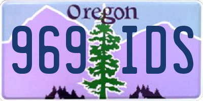 OR license plate 969IDS