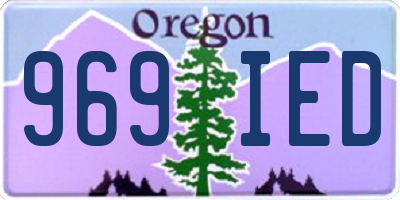OR license plate 969IED