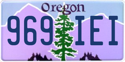 OR license plate 969IEI