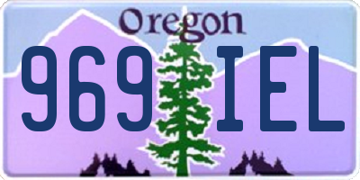 OR license plate 969IEL