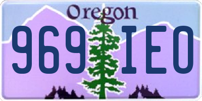 OR license plate 969IEO