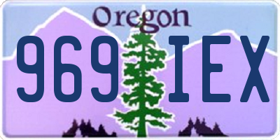 OR license plate 969IEX