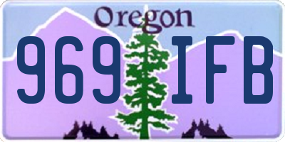 OR license plate 969IFB