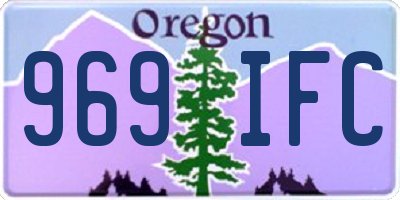 OR license plate 969IFC