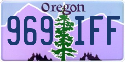 OR license plate 969IFF