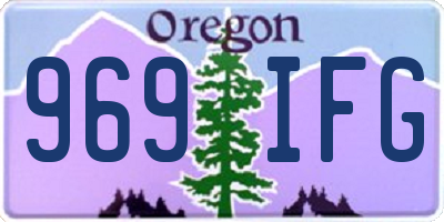 OR license plate 969IFG