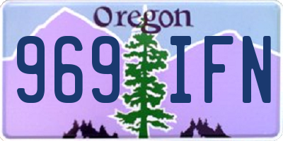 OR license plate 969IFN