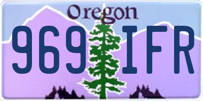 OR license plate 969IFR