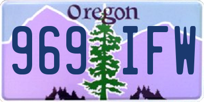 OR license plate 969IFW
