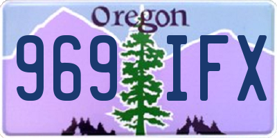 OR license plate 969IFX