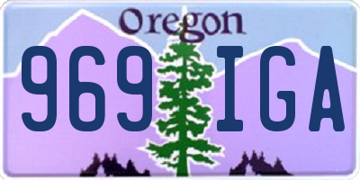 OR license plate 969IGA