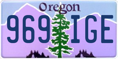 OR license plate 969IGE