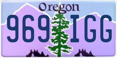 OR license plate 969IGG