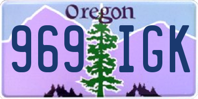 OR license plate 969IGK
