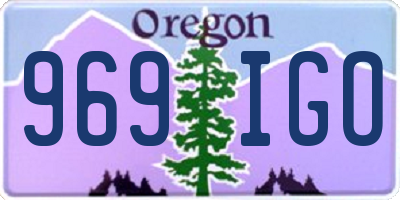 OR license plate 969IGO