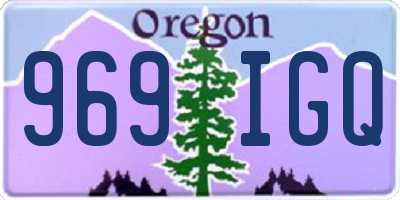 OR license plate 969IGQ
