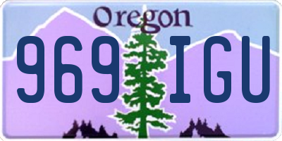 OR license plate 969IGU