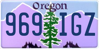 OR license plate 969IGZ
