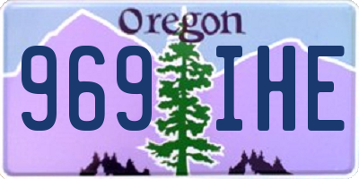 OR license plate 969IHE