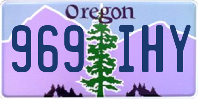 OR license plate 969IHY
