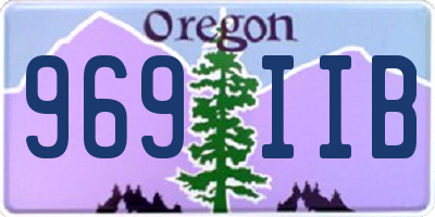 OR license plate 969IIB