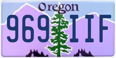 OR license plate 969IIF
