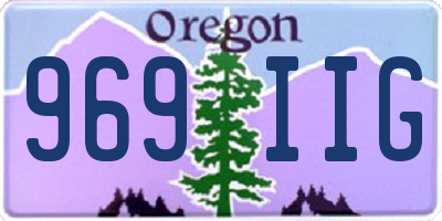 OR license plate 969IIG