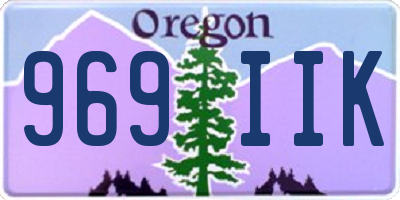 OR license plate 969IIK
