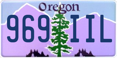 OR license plate 969IIL