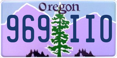 OR license plate 969IIO