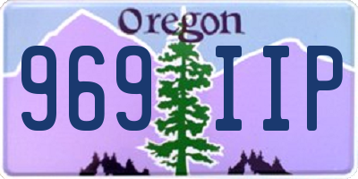 OR license plate 969IIP