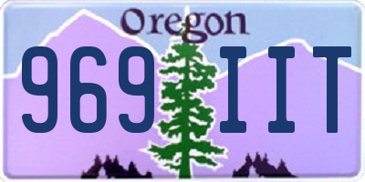 OR license plate 969IIT