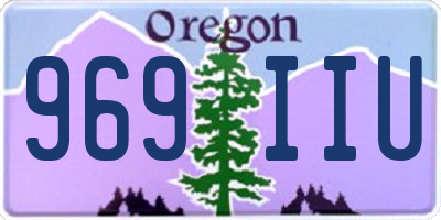 OR license plate 969IIU
