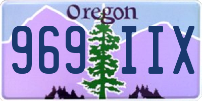 OR license plate 969IIX
