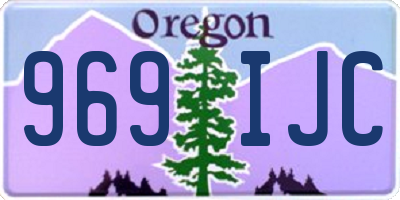OR license plate 969IJC