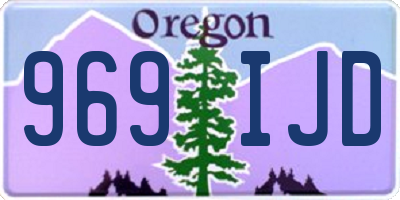 OR license plate 969IJD