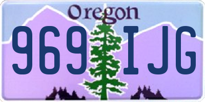 OR license plate 969IJG